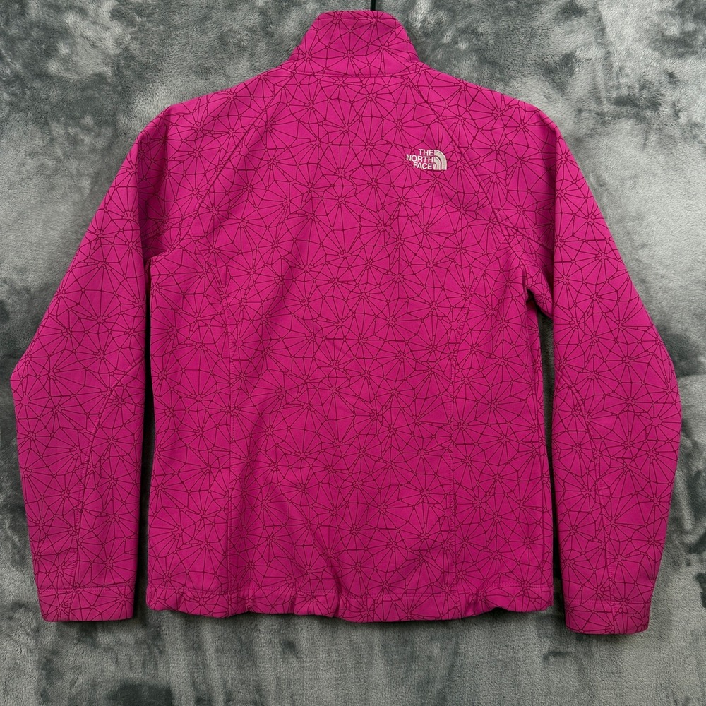 The North Face Apex Bionic Jacket Womens Medium Pink Geometric Print Softshell - Picture 7 of 7